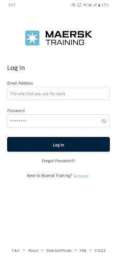Maersk Training TMS डाउनलोड करें – अपना ट्रेनिंग रिकॉर्ड ट्रैक करें - Screenshot 1