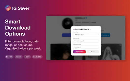 IG Saver 2026: Instagram Photos, Reels और Stories डाउनलोड करें – मुफ्त - Screenshot 2