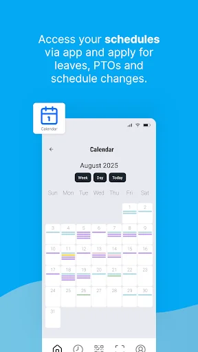 HRTeamware डाउनलोड करें – मोबाइल पर अपना वर्क शेड्यूल और PTO प्रबंधित करें - Screenshot 4