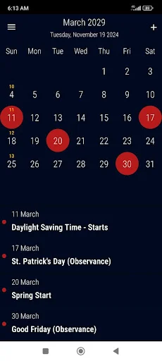 US Calendar 2026 डाउनलोड करें – छुट्टियां और रिमाइंडर के साथ - Screenshot 20