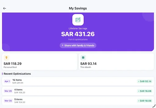 HypeSave डाउनलोड करें – KSA में ग्रोसरी पर पैसे बचाएं - Screenshot 20