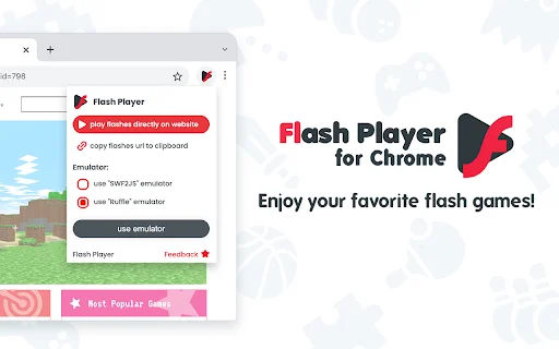 Flash Player – Chrome पर Flash कंटेंट चलाएं – मुफ्त डाउनलोड - Screenshot 1