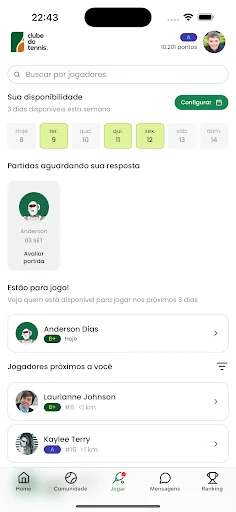 Clube do Tennis डाउनलोड करें – टेनिस प्रेमियों का समुदाय - Screenshot 3