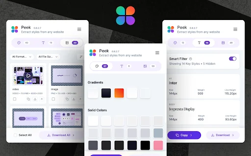 Peek – Design & Asset Toolkit डाउनलोड करें – CSS, Tailwind और रंग निकालें - Screenshot 3
