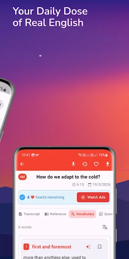 Learning English – 6 minutes डाउनलोड करें – AI आधारित अंग्रेजी सीखें - Screenshot 12
