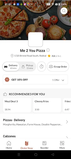 Me 2 You Pizza ऐप डाउनलोड करें – स्वादिष्ट पिज्जा ऑर्डर करें - Screenshot 2