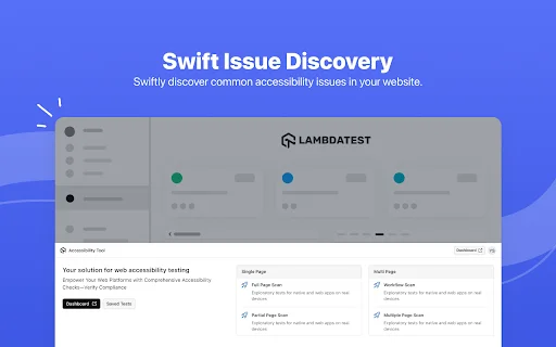 TestMu AI Accessibility DevTools डाउनलोड करें – वेब एक्सेसिबिलिटी ऑडिट टूल - Screenshot 1