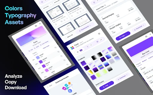 Peek – Design & Asset Toolkit डाउनलोड करें – CSS, Tailwind और रंग निकालें - Screenshot 1